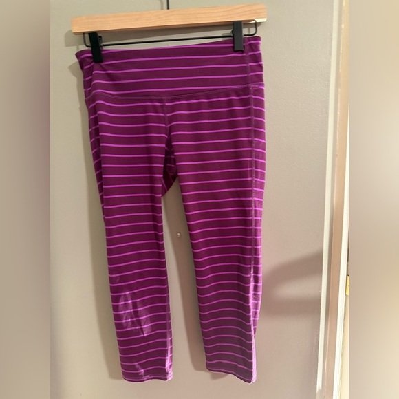 Athleta Stripped Leggings - Picture 1 of 5